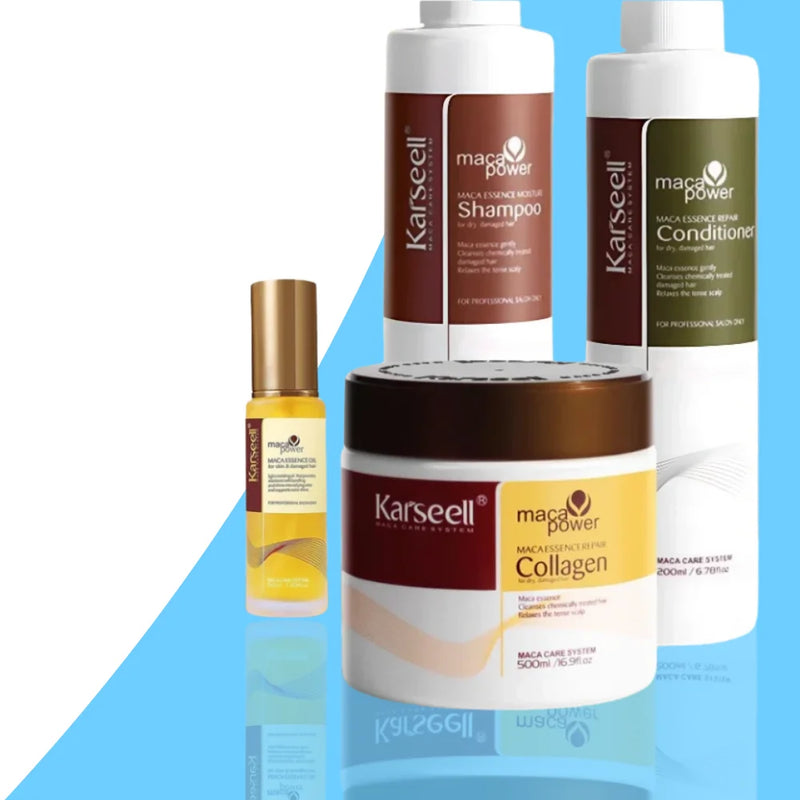 Kit Completo Karsell: Shampoo, Condicionado, Máscara e Óleo