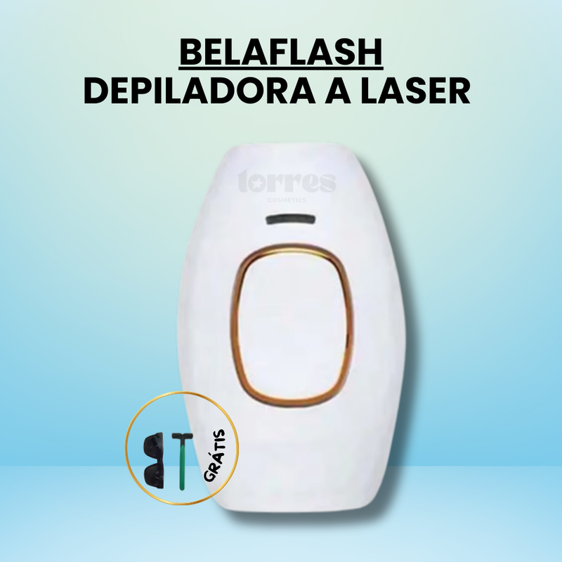 BelaFlash – Depiladora a laser Indolor em Casa + 2 Brindes
