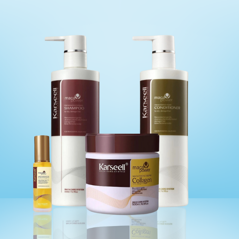 Kit Completo Karsell: Shampoo, Condicionado, Máscara e Óleo